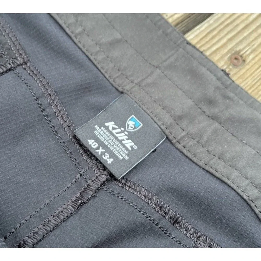 Kuhl Silencr Men's 40X34 Outdoor Hiking Pants Ripstop Stretch 5166 - Black